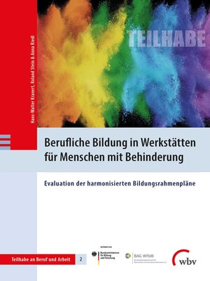 cover image of Berufliche Bildung in Werkstätten für Menschen mit Behinderung
